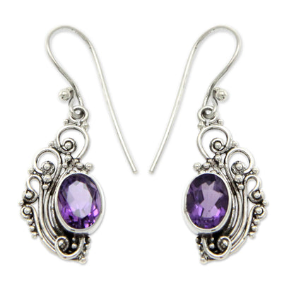 Balinese Breezes Amethyst Earrings