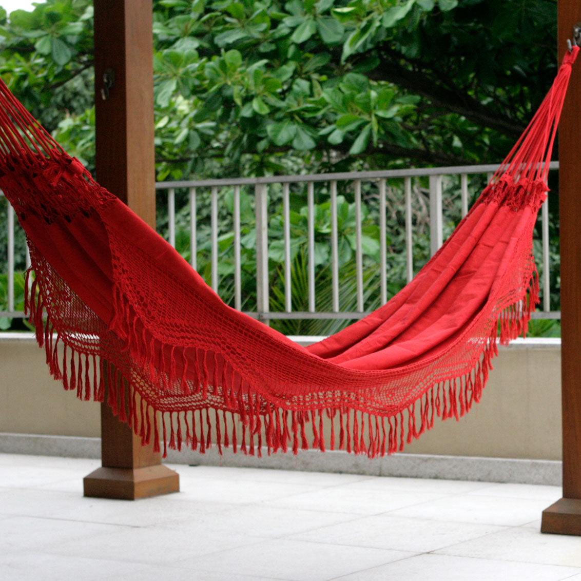 Red Rio Sensation Brazilian Cotton Hammock (Double)