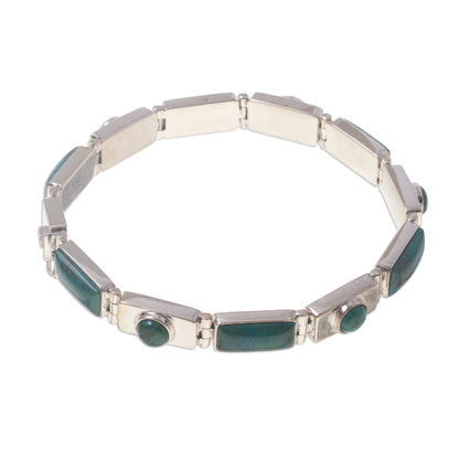 Sweetheart Chrysocolla wristband bracelet