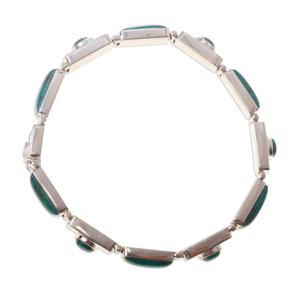 Sweetheart Chrysocolla wristband bracelet