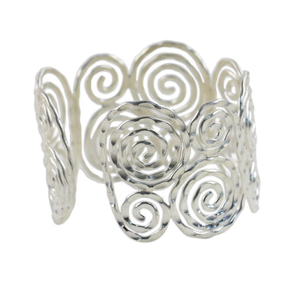 Tribal Universe Thai Sterling Silver Cuff Bracelet