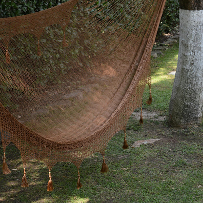 Copper Filigree Hand Woven Mayan Rope Hammock