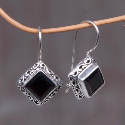 Ubud Goddess Garnet Earrings