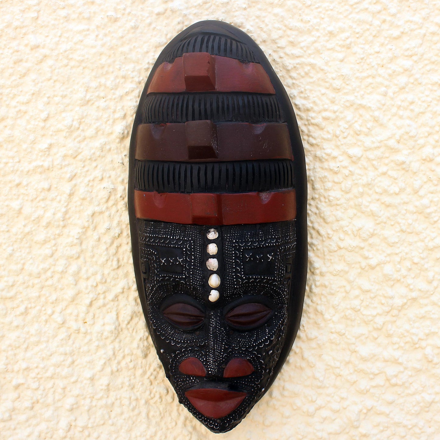 Akan Blessing African wood mask