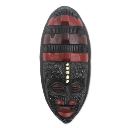 Akan Blessing African wood mask