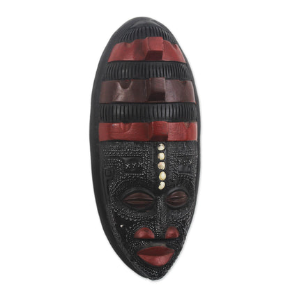 Akan Blessing African wood mask