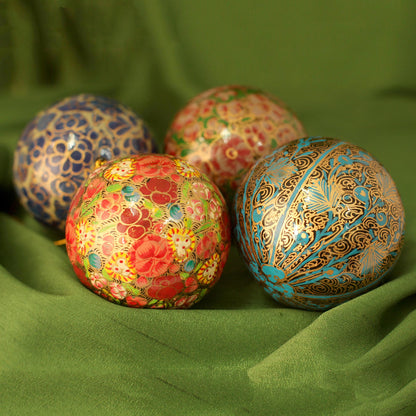 Mughal Celebration Papier Mache Holiday Ornaments