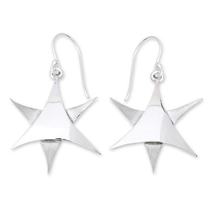 Stars over Taxco Silver Earrings