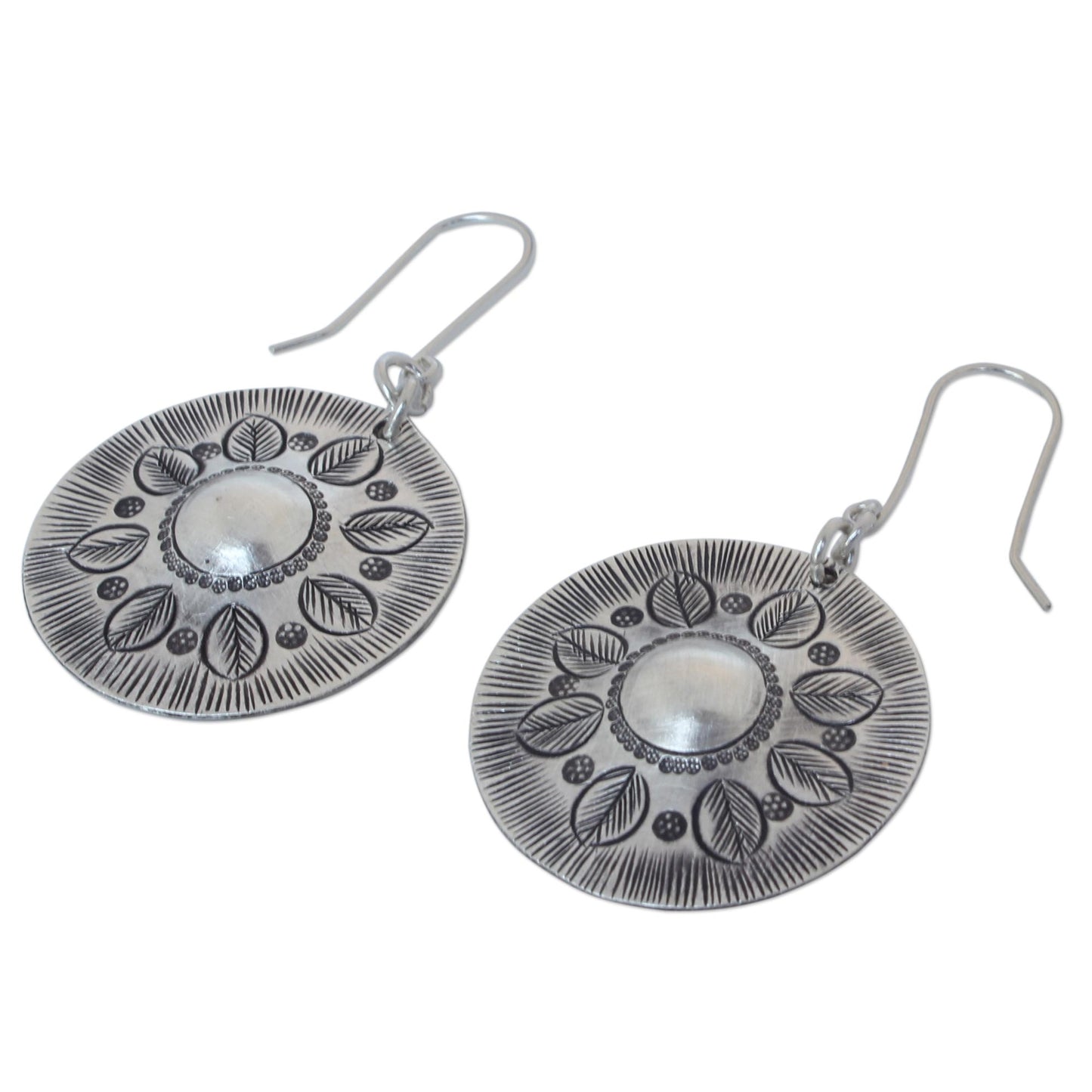 Summer Leaves Sterling Silver Earrings