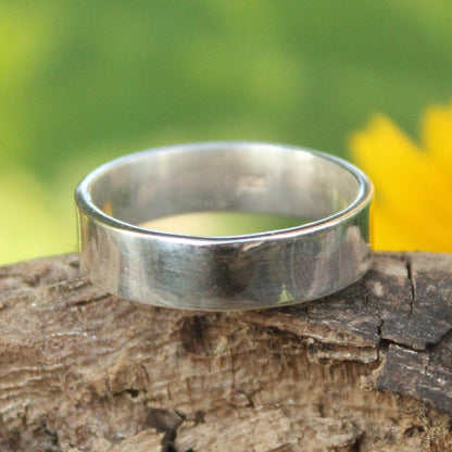 Fidelity and Trust Hand Crafted Sterling Silver Band Ring