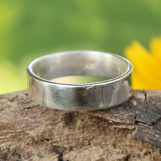 Fidelity and Trust Hand Crafted Sterling Silver Band Ring