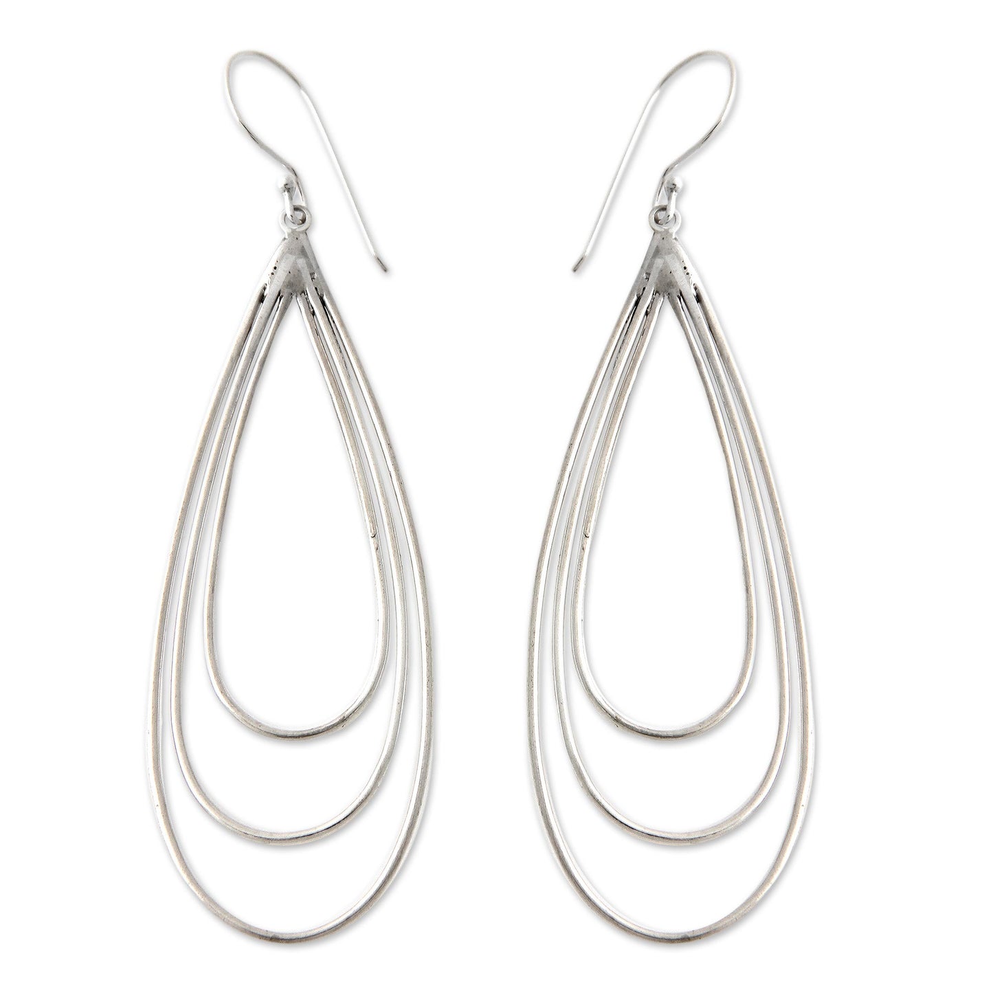 Tears of Joy Sterling Silver Dangle Earrings