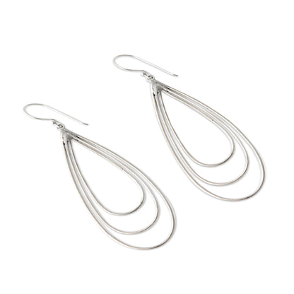 Tears of Joy Sterling Silver Dangle Earrings