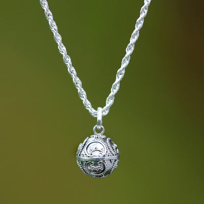 Denpasar Moon Sterling Silver Necklace