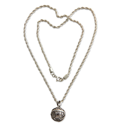 Denpasar Moon Sterling Silver Necklace