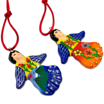 Happy Angels Decorative Ceramic Ornaments