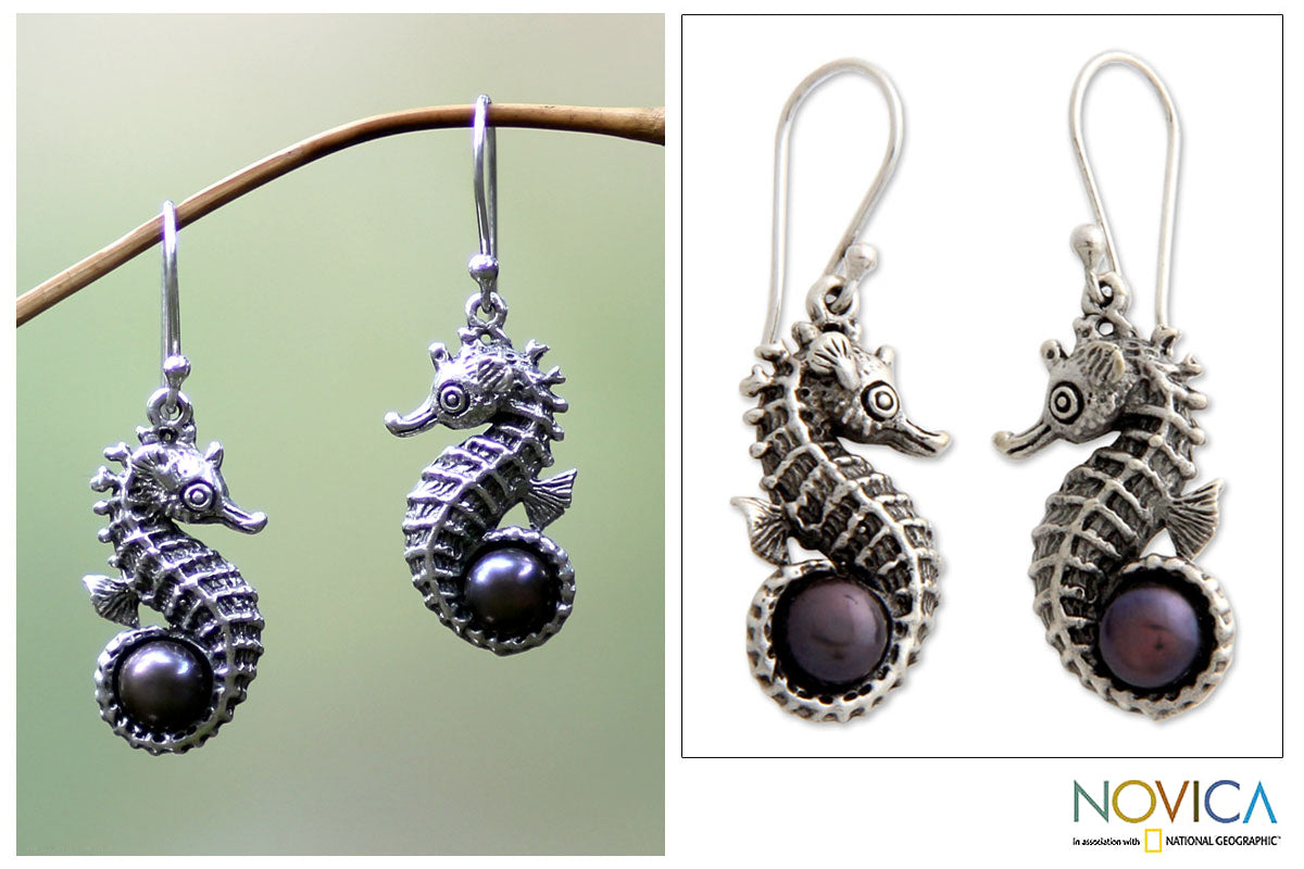 Sea Horse Legend Sterling Silver Earrings