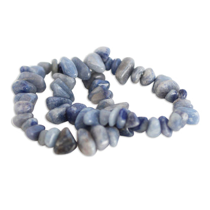 Wonders Blue Quartz Beaded Bracelet