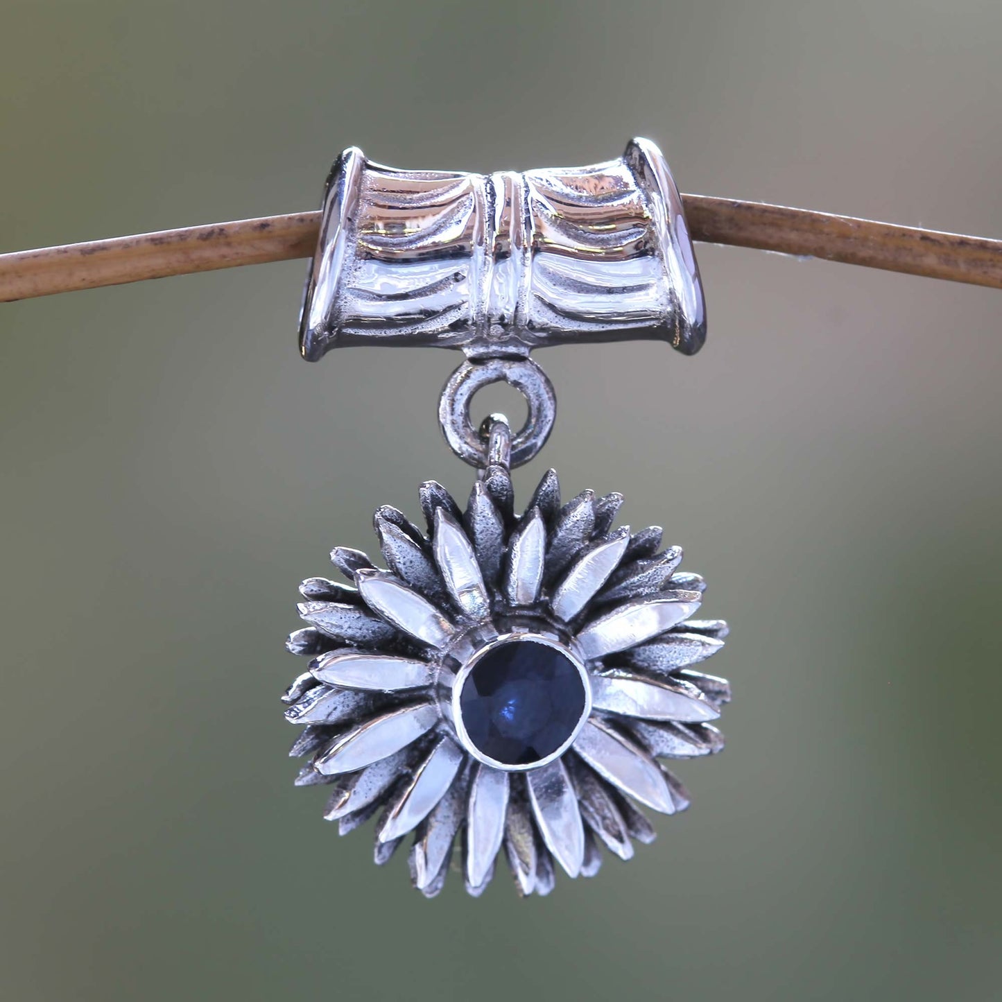 Sapphire Aster Pendant