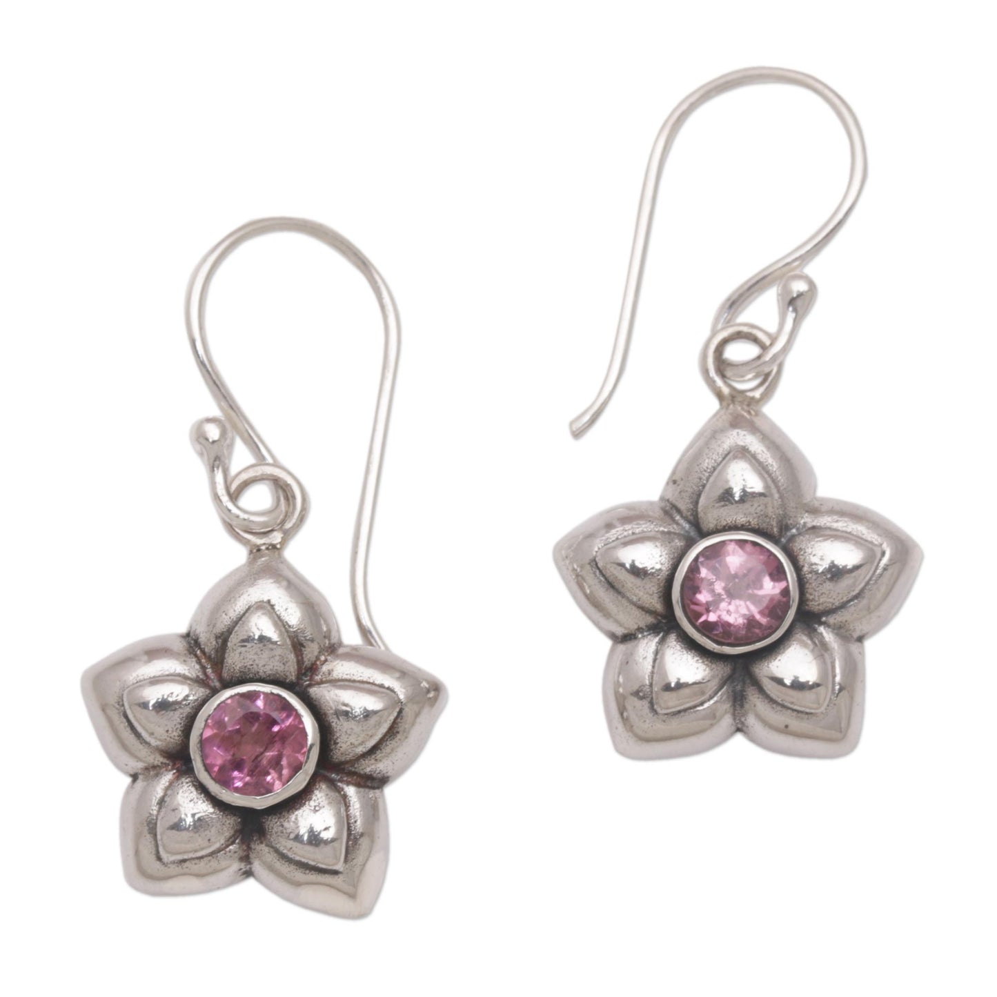 Tourmaline & Sterling Silver Dangle Earrings