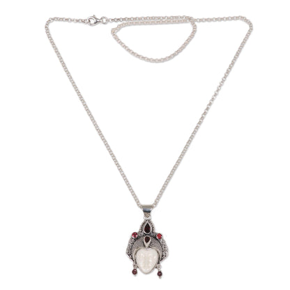 Queen of Sumatra Bone Pendant Necklace