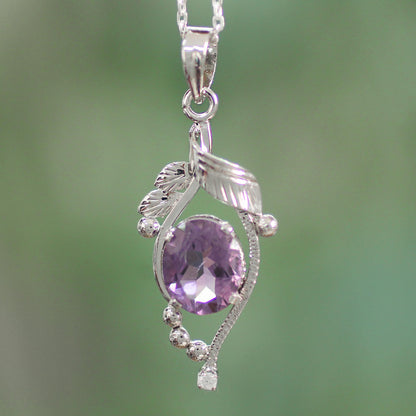 Jaipuri Beauty Amethyst pendant necklace