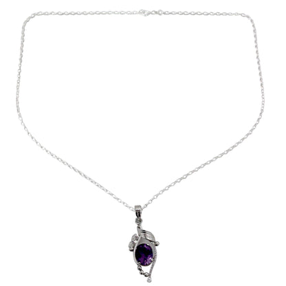 Jaipuri Beauty Amethyst pendant necklace