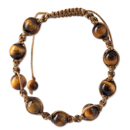 Blissful Insight Tiger's Eye Beaded Bracelet