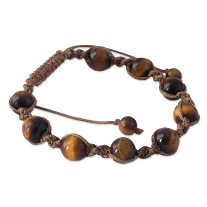 Blissful Insight Tiger's Eye Beaded Bracelet