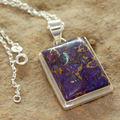 Purple Mystique Sterling Silver Necklace