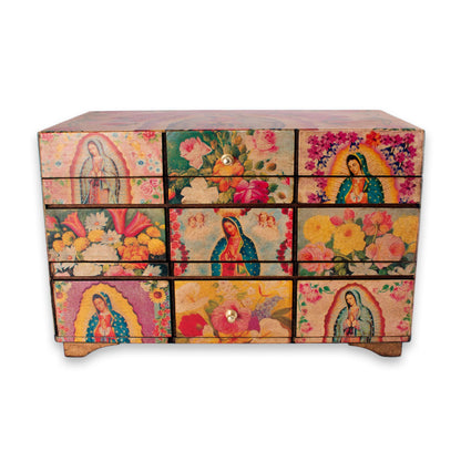 A Bouquet for My Guadalupe Catholic Wood Decorative Box