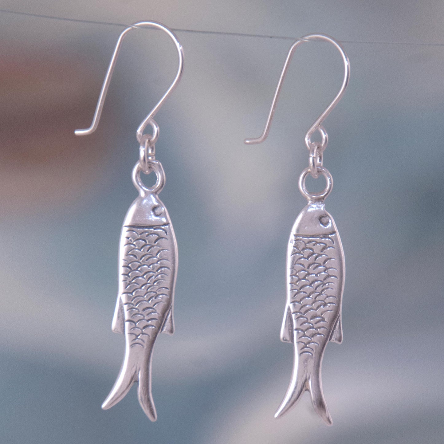 Fish Wisdom Fair Trade Mexican Sterling Silver Sea Life Earrings