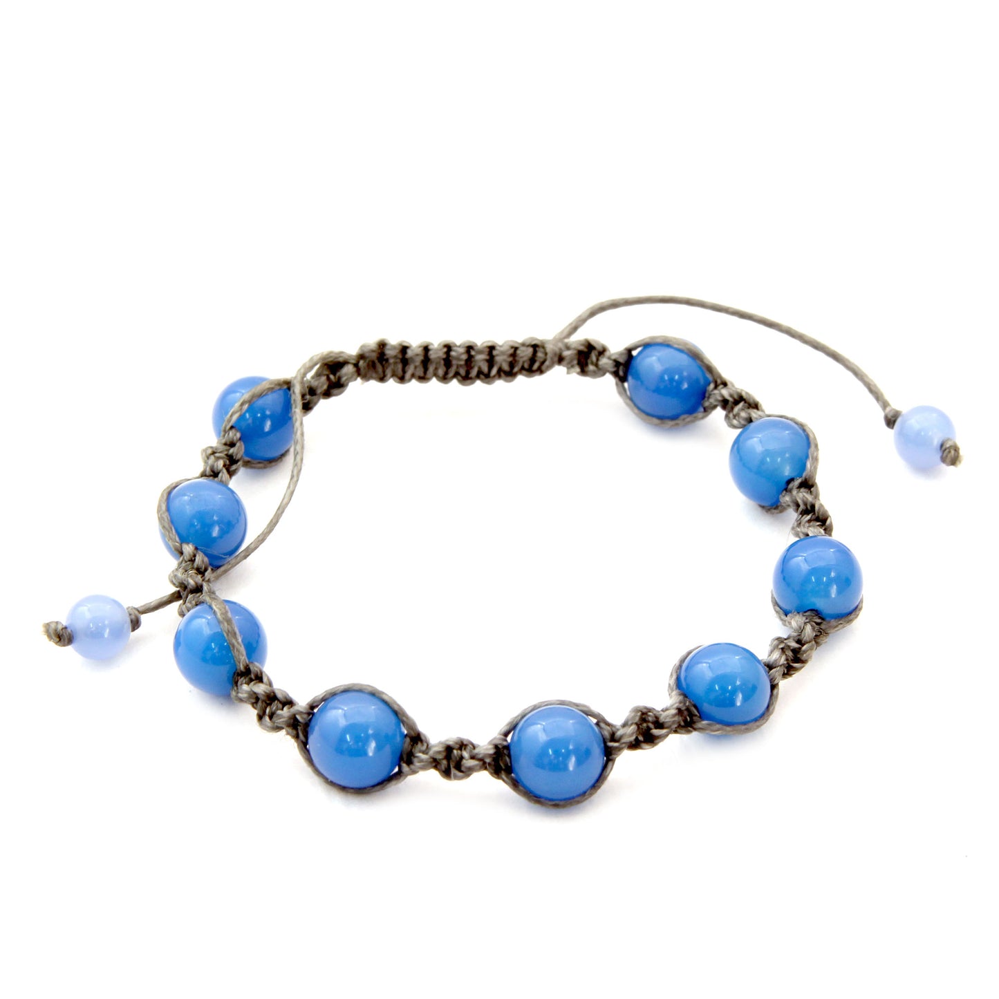 In Harmony Chalcedony Beaded Bracelet