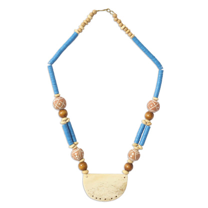 Pogsada Recycled Plastic Beaded Necklace from Africa