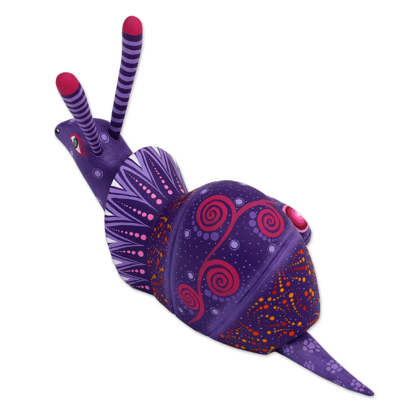 Oaxaca Snail Handcrafted Mexican Folk Art Alebrije Sculpture