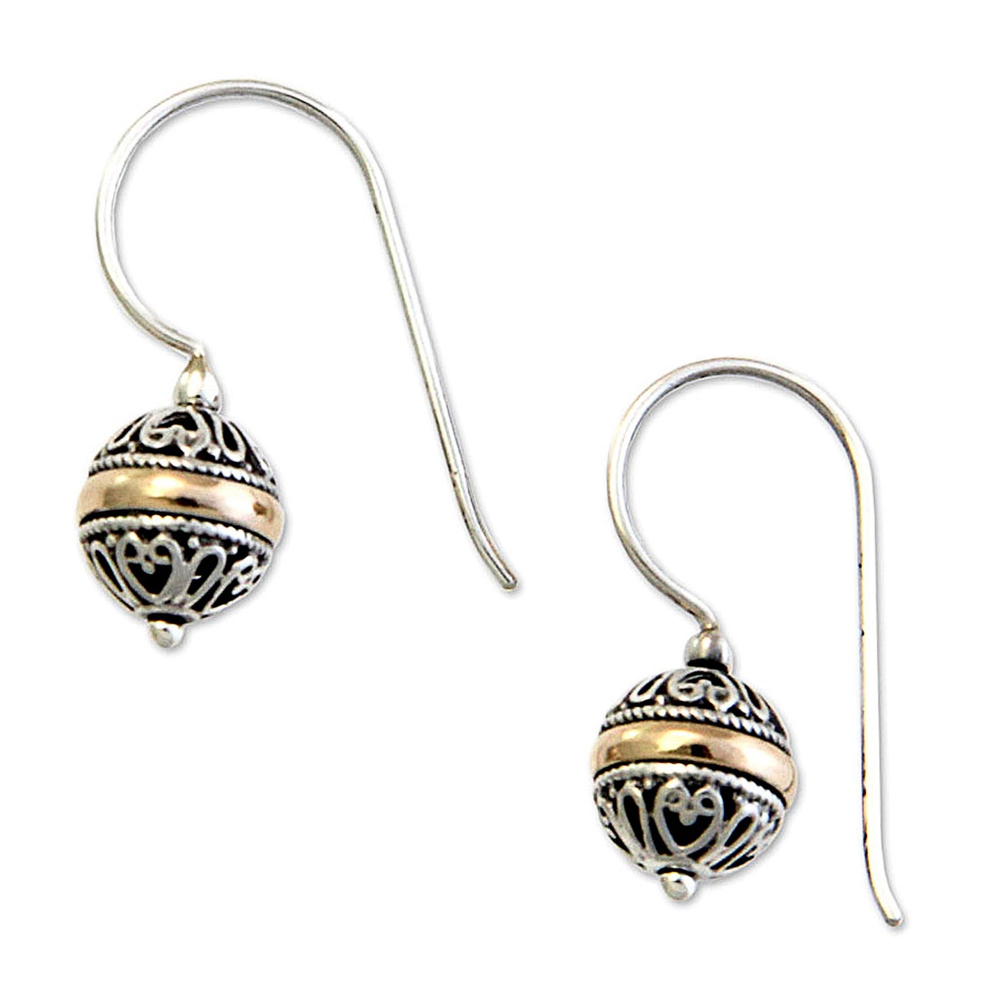 Lampion Silver Dangle Earrings