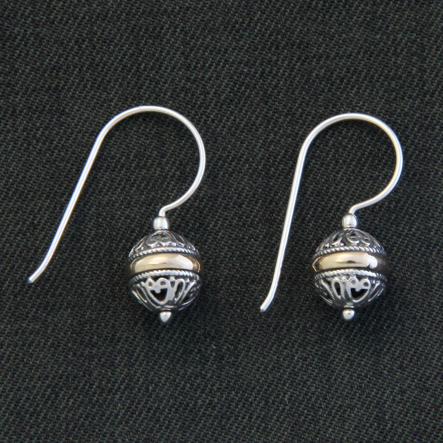 Lampion Silver Dangle Earrings