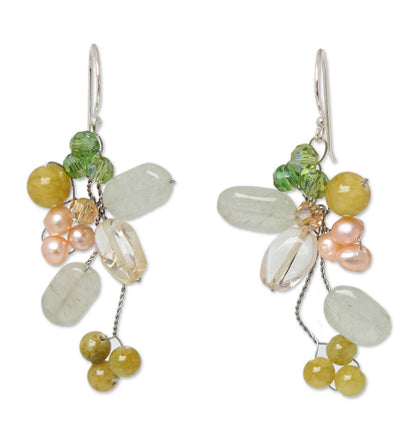 Lemon Bouquet Freshwater Pearl Earrings