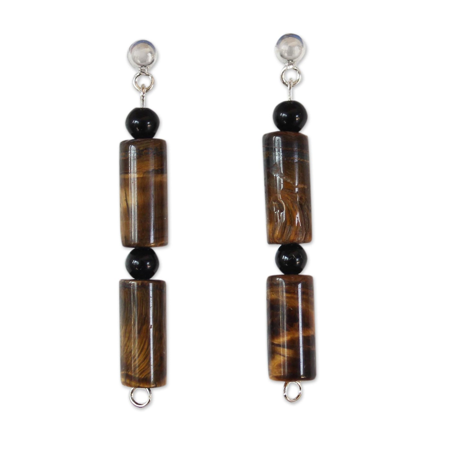 Honey Bamboo Women's Tiger's Eye Dangle Earrings