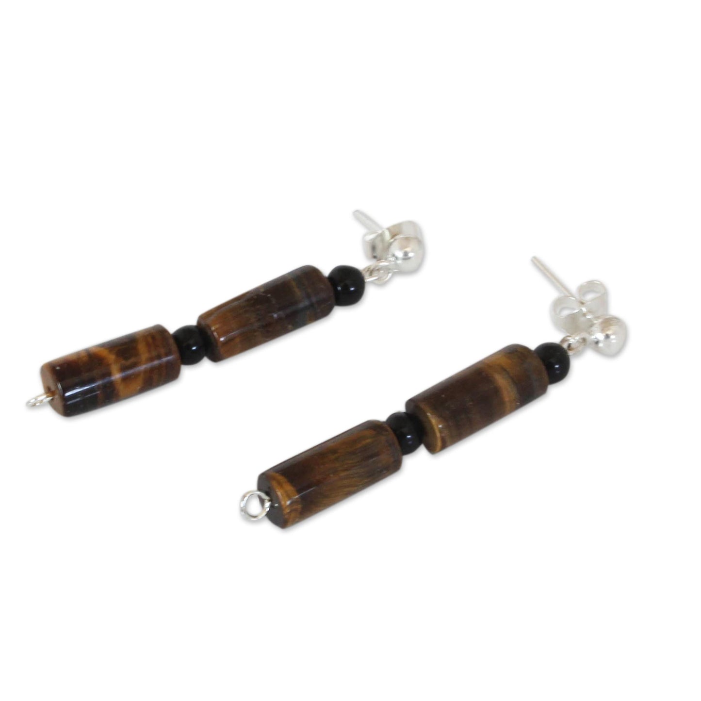 Honey Bamboo Women's Tiger's Eye Dangle Earrings