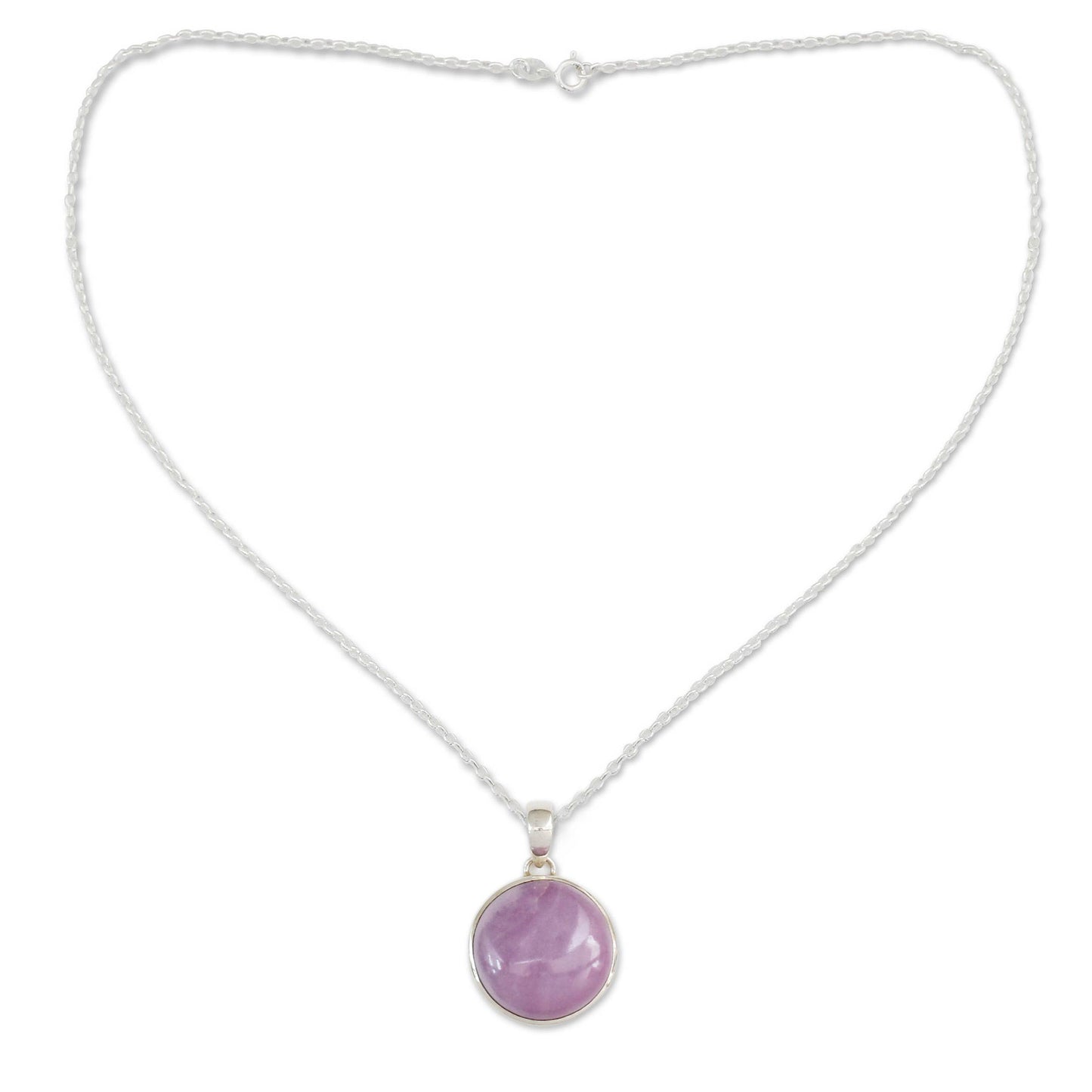 Lavender Muse Phosphosiderite Necklace on Sterling Silver