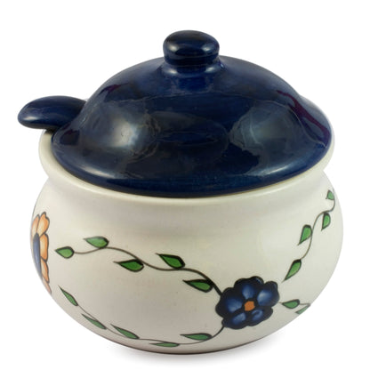 Margarita Floral Ceramic Sugar Bowl