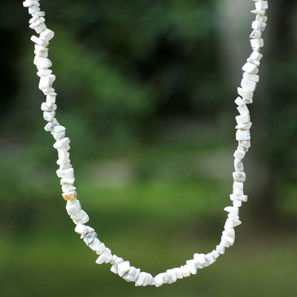 Brazilian Cloud Howlite Beaded Necklace