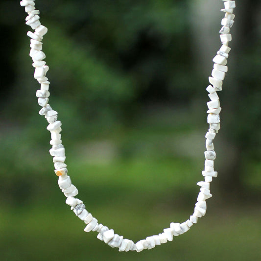 Brazilian Cloud Howlite Beaded Necklace