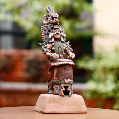 NOVICA Keramik Wandmaske – Azteken Krieger Jaguar – Handgefertigt, Gealterter Antik-Look – 31,8 X 22,9 X 11,9 Cm NOVICA Keramik Wandmaske – Azteken Krieger Jaguar – Handgefertigt, Gealterter Antik-Look – 31,8 X 22,9 X 11,9 Cm