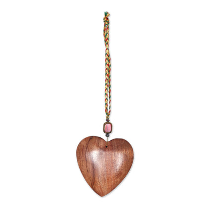 Hearts of Happiness Wood ornaments (Set of 6)