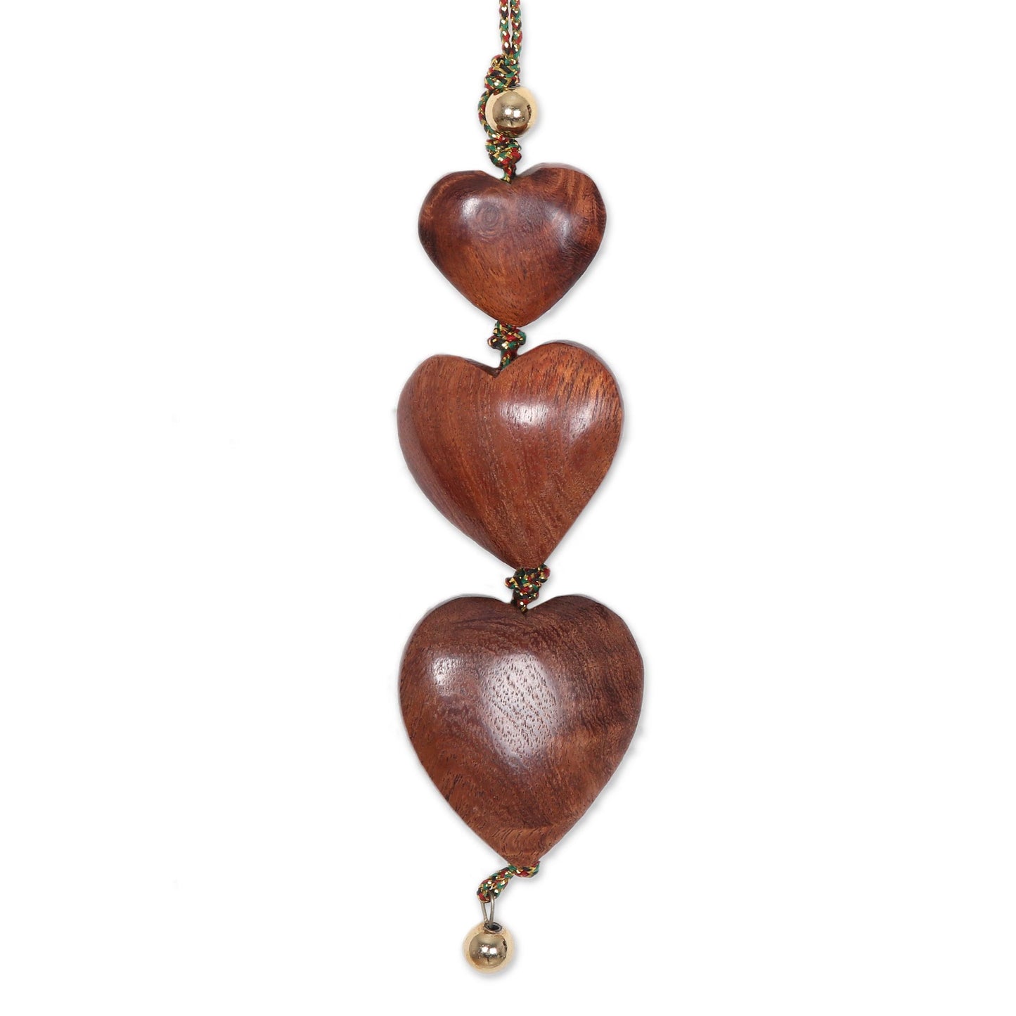 Joyous Hearts Wood ornaments (Set of 3)