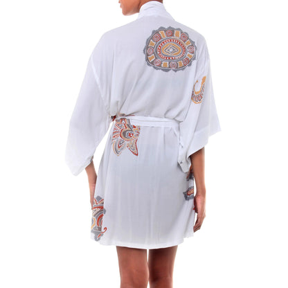 Bali Vignette Multicolored Rayon Robe