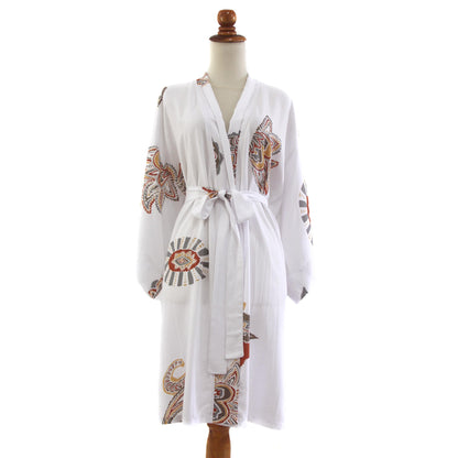 Bali Vignette Multicolored Rayon Robe