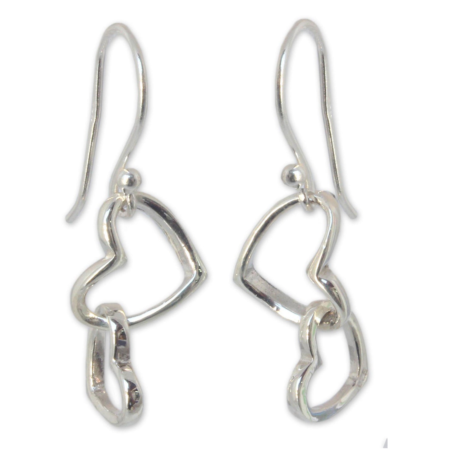 Locked in Love Sterling Silver Earrings